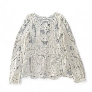 Soho Girls Lace Blouse - Cream